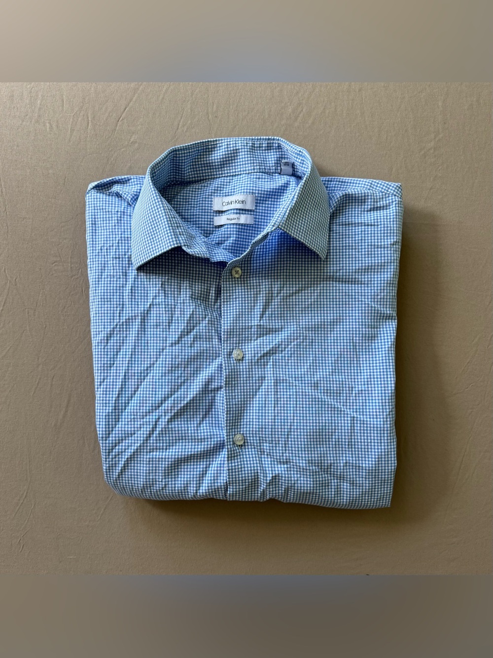 Calvin Klein Regular Fit Checked Dress Shirt